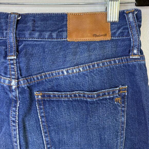 Madewell The Perfect Vintage Jean Medium Wash Distressed Raw Hem Denim Jeans 27 - Picture 5 of 5